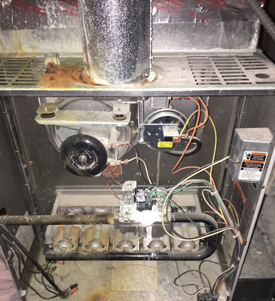 Before Furnace Cleaning in Chicago