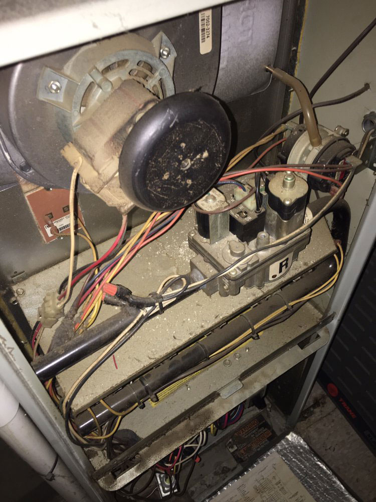 Before Furnace Cleaning in Chicago